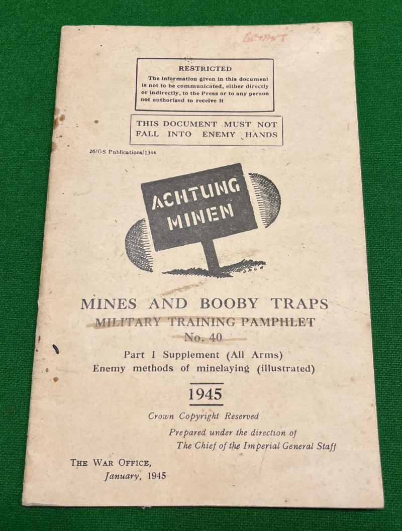 MTP.40 Mines & Booby Traps - Enemy Methods of Minelaying.