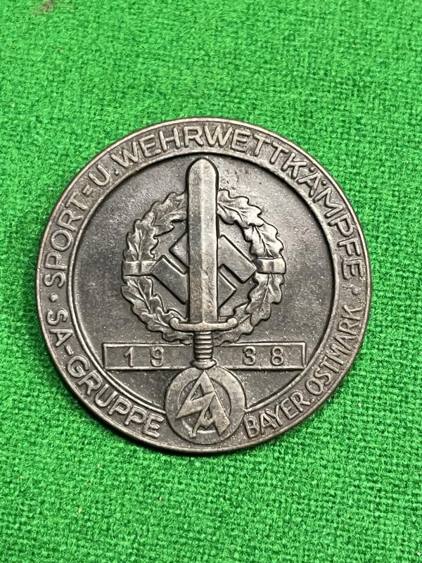 1938 SA Sports Day badge.