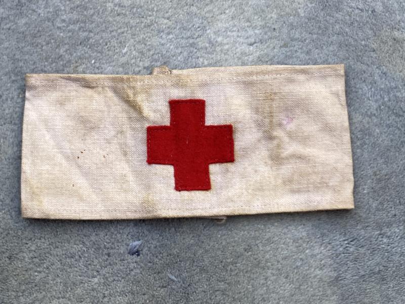 WW1 GERMAN RED CROSS ARMBAND DATED 1916.