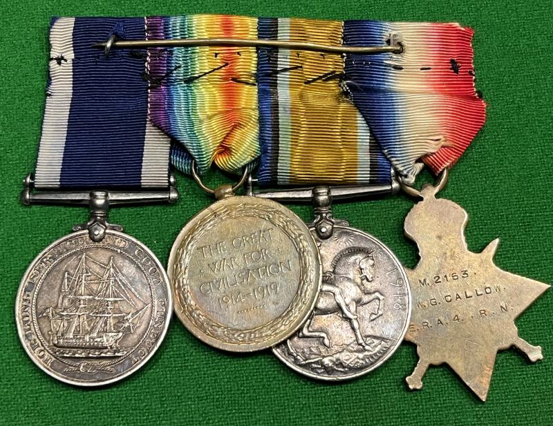 WW1 1914-15 Star Trio and Navy LSGC.
