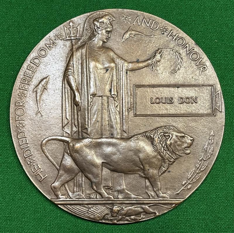 WW1 Memorial Plaque: DON - Seaforth Highlanders