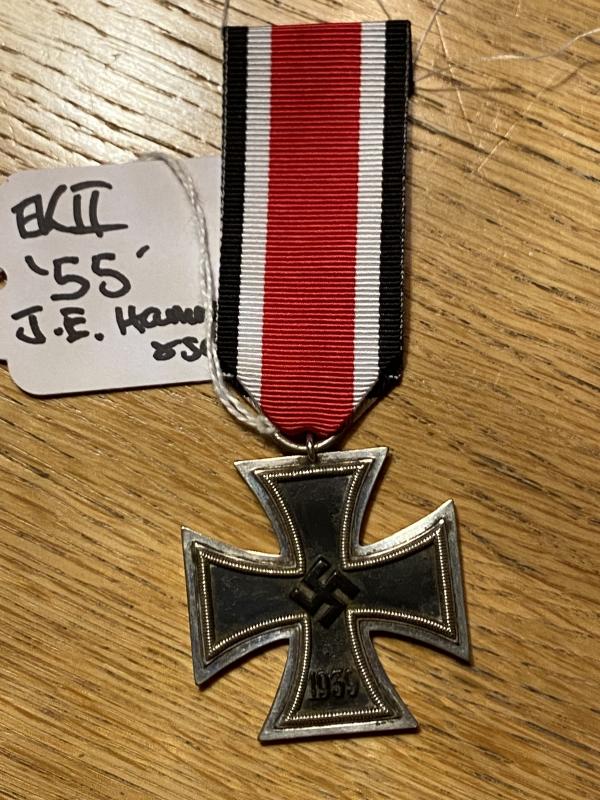 THIRD REICH EKII WITH MAKER MARK '55'.