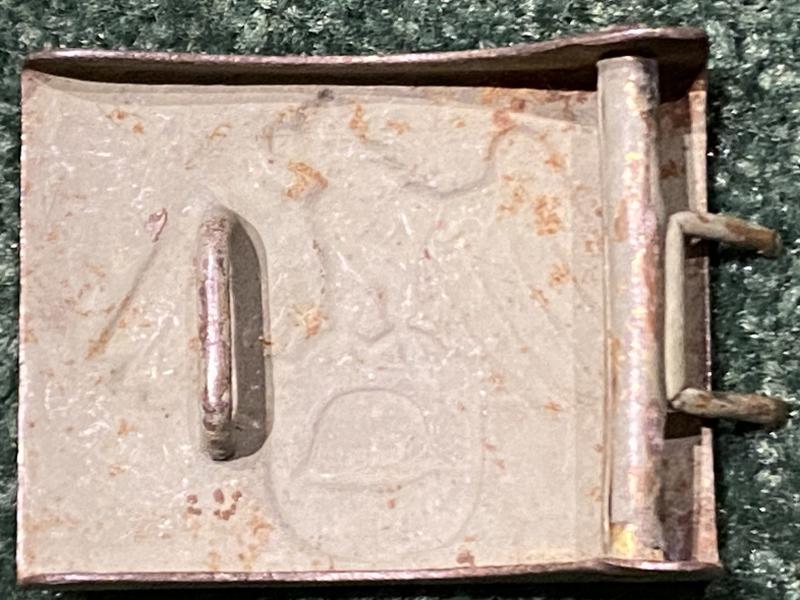 RARE STALHELM STEEL BELT BUCKLE.