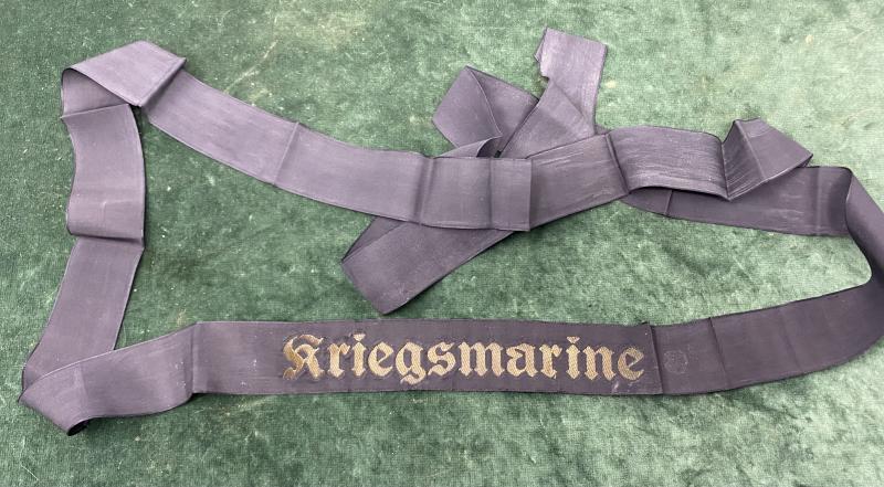 KRIEGSMARINE ‘DONALD DUCK’ CAP TALLY - COMPLETE.