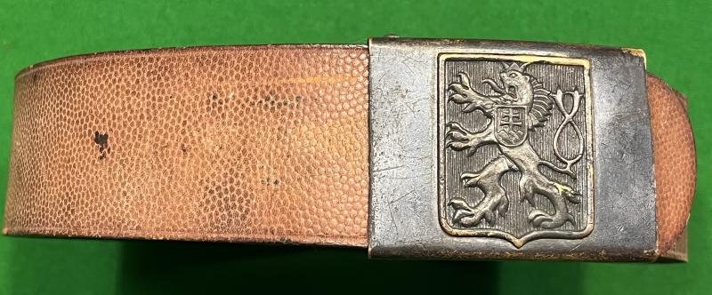 Pre WW2 Czech Army belt and buckle.