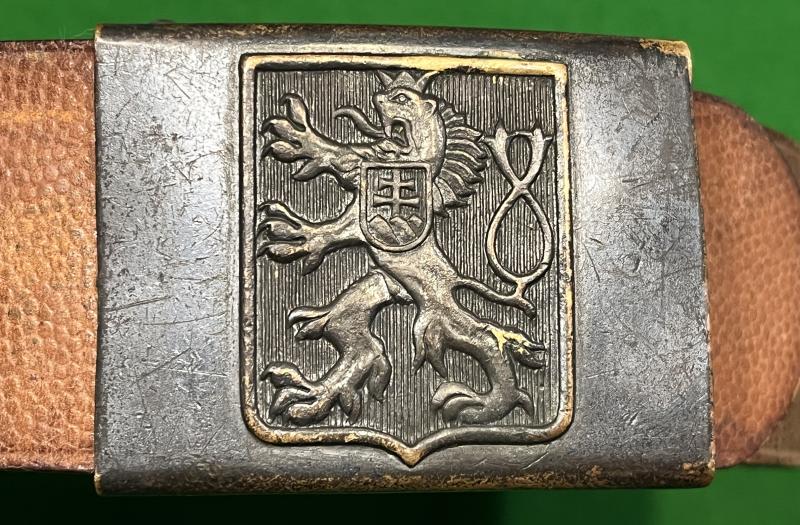 Pre WW2 Czech Army belt and buckle.