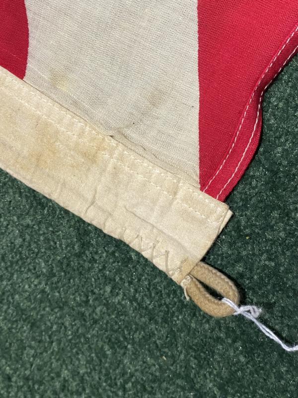 2 WW2 JAPANESE COTTON ‘RISING SUN’ FLAGS.