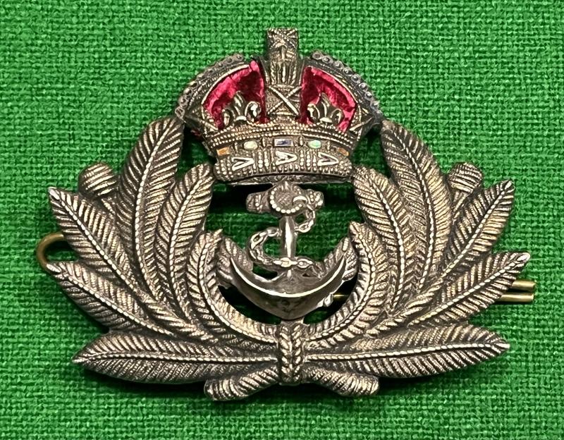 WW2 Royal Navy Officer's Economy cap badge.