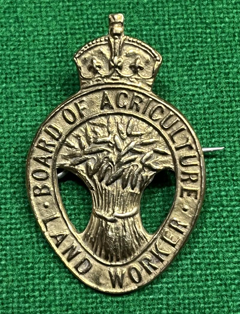 WW1 Board of Agriculture Land Workers badge.
