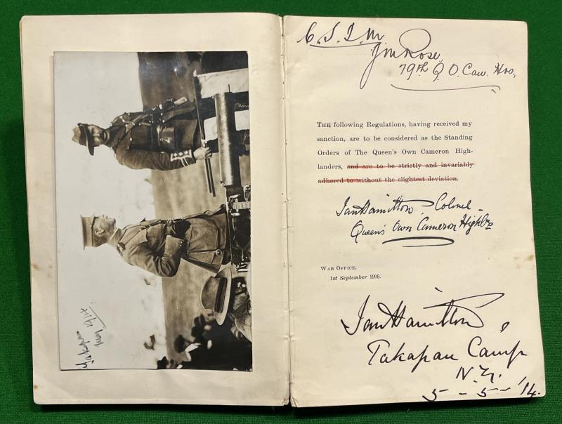 Standing Orders - General Sir Ian Hamilton.