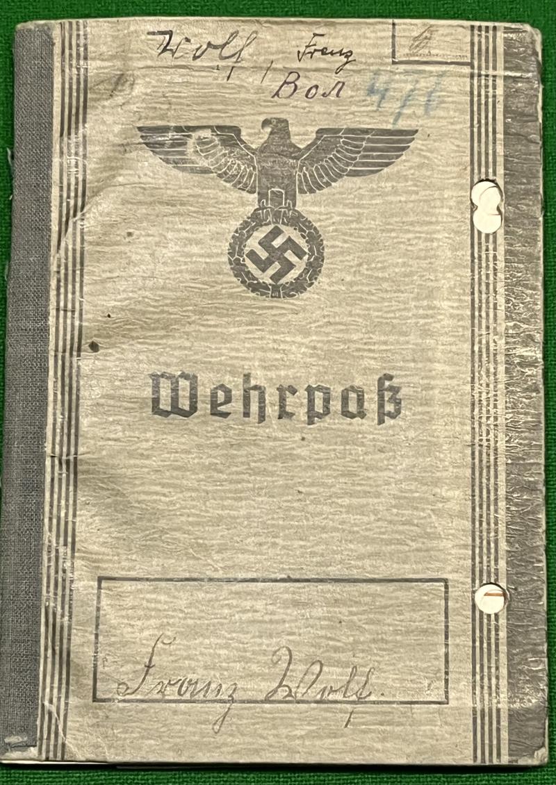 SS Wehrpass - Sachsenhausen Guard.