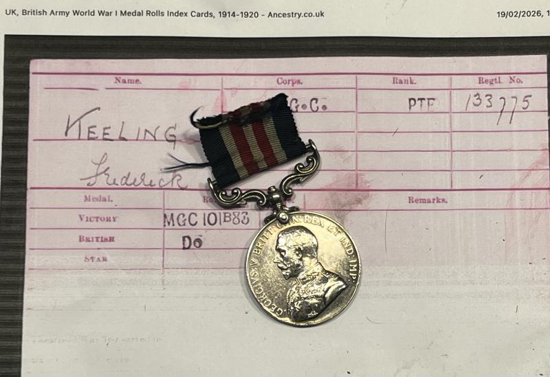 WW1 Military Medal - Machine Gun Corps.