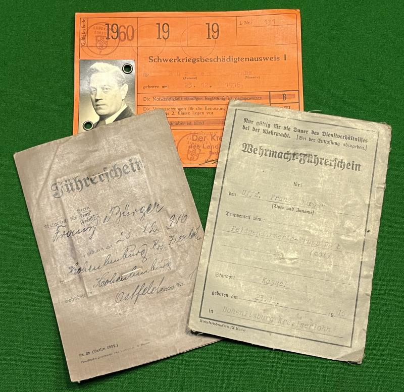 Third Reich Driving Licence grouping.