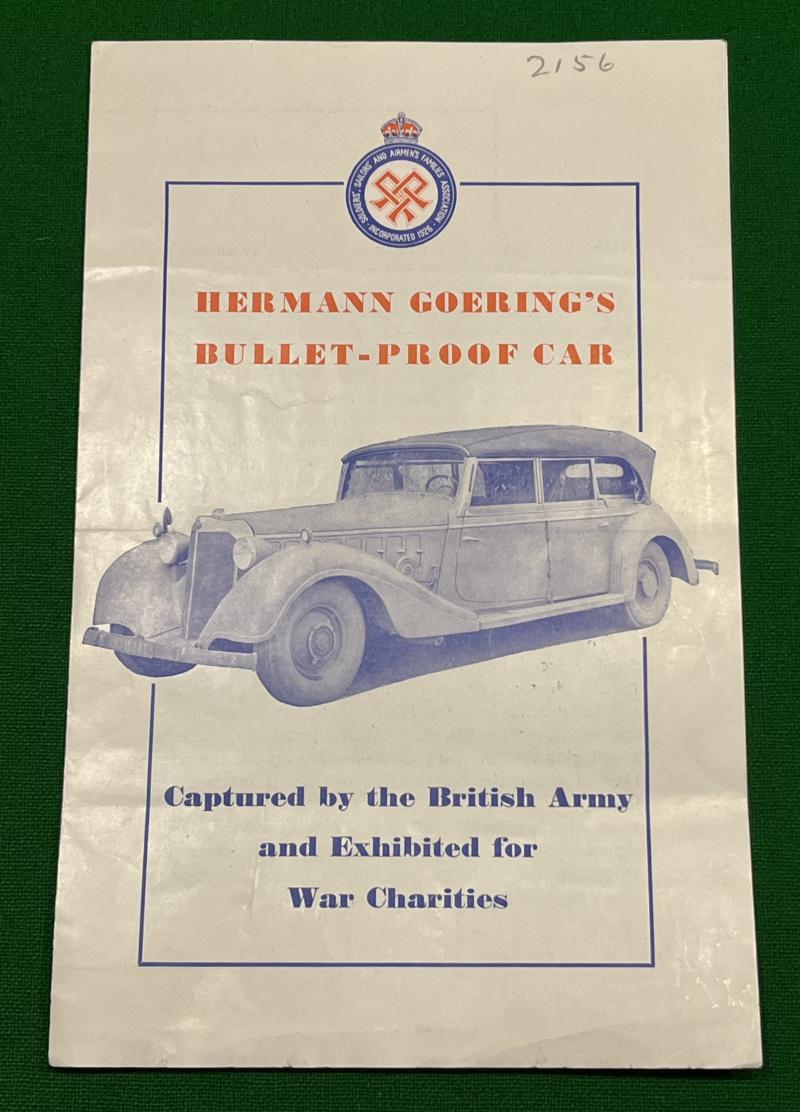 Hermann Goering's Car Exhibition Pamphlet.