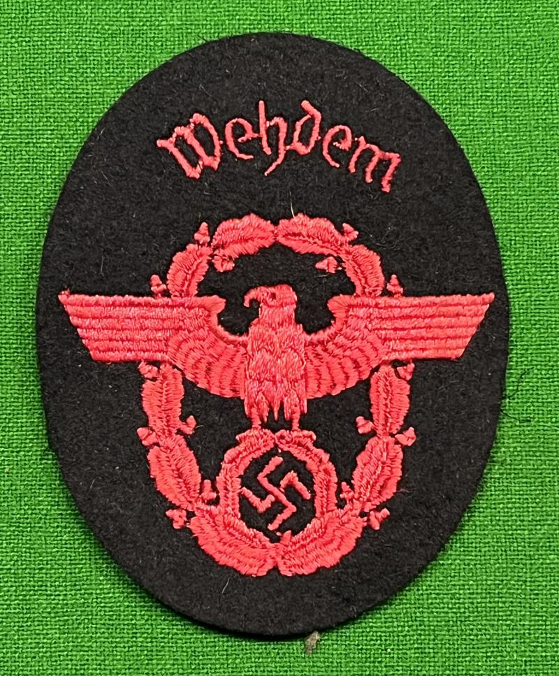 Fire Police Sleeve Eagle - Wehdem
