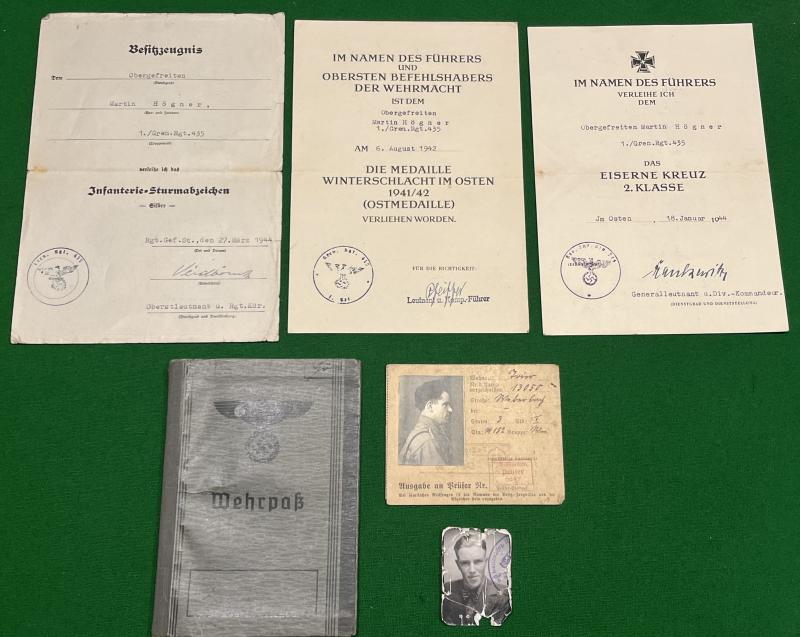 Wehrpass, Award certificate Casualty grouping.