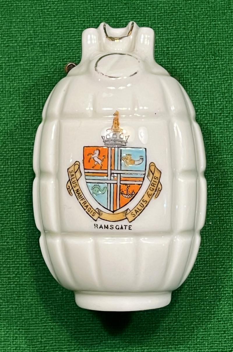 Crested Ware Model Hand Grenade - Ramsgate
