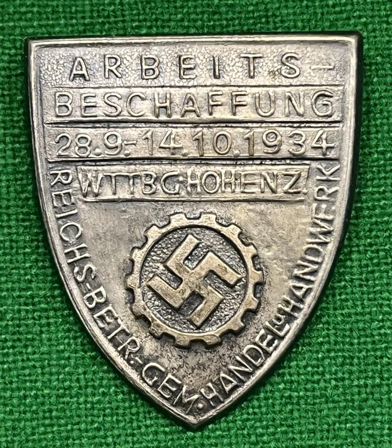 1934 Deutsche Arbeitsfront Day badge.