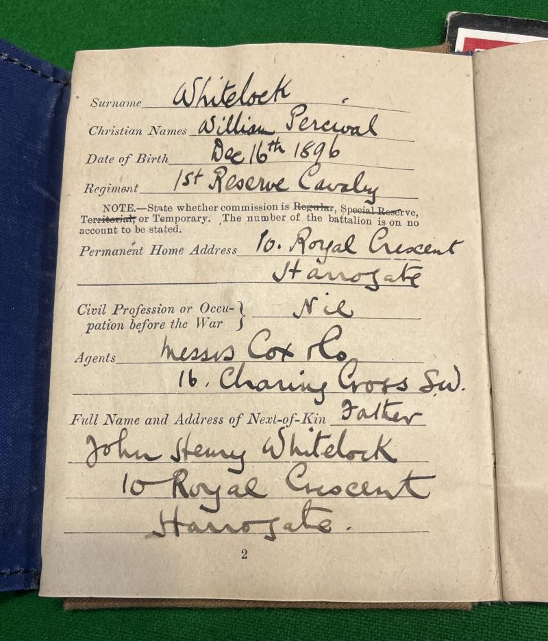WW1 Cavalry/Camel Corps ephemera grouping.