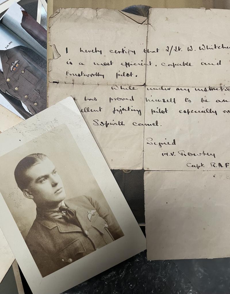 1918 Pattern RAF SD Tunic and ephemera.