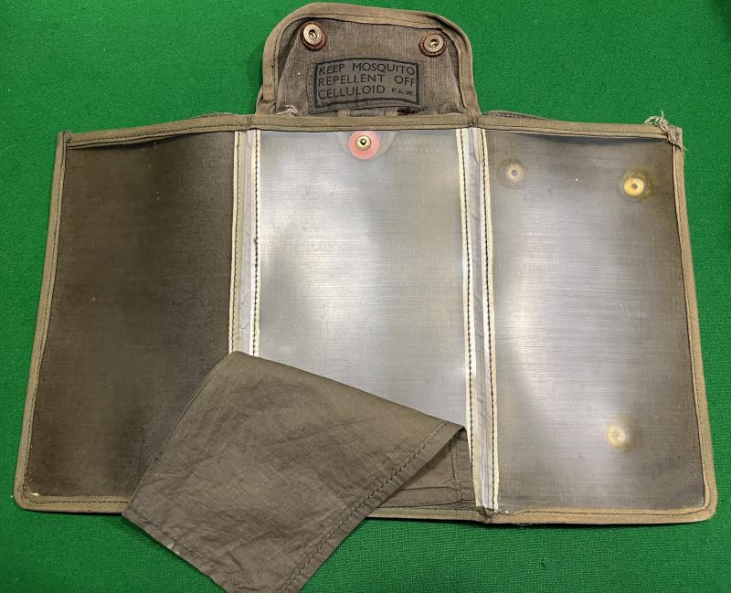 WW2 British Jungle Green Folding Map Case