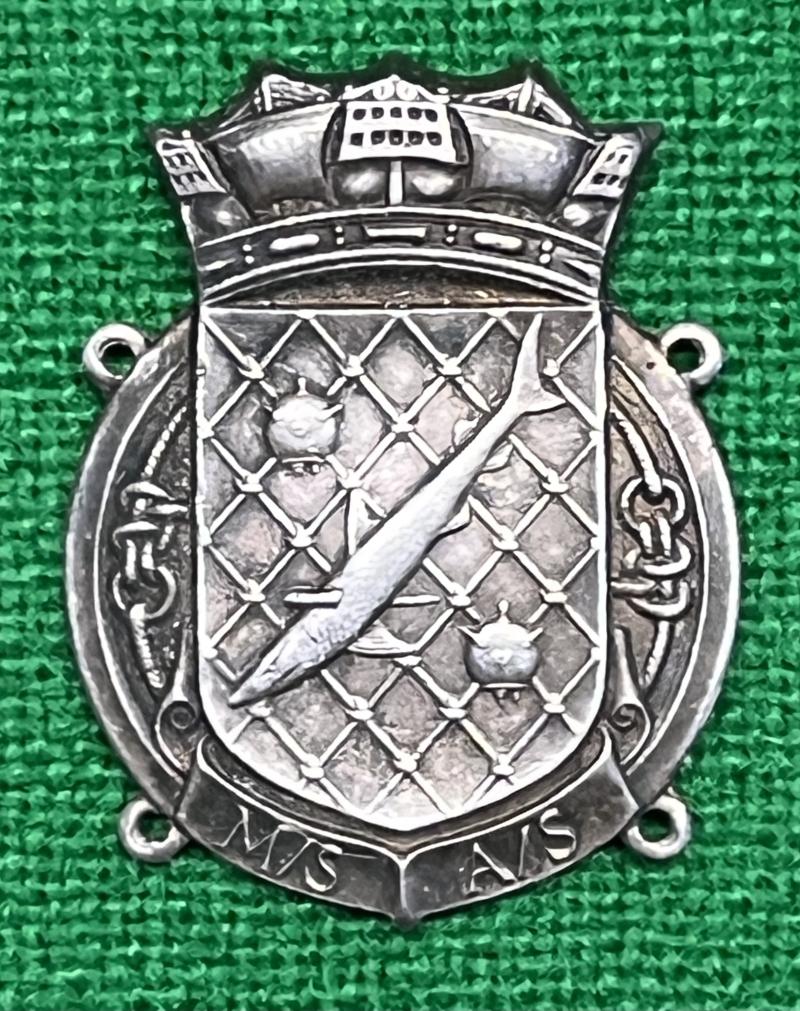 Royal Naval Patrol Service Mine Sweeping Anti Submarine badge.