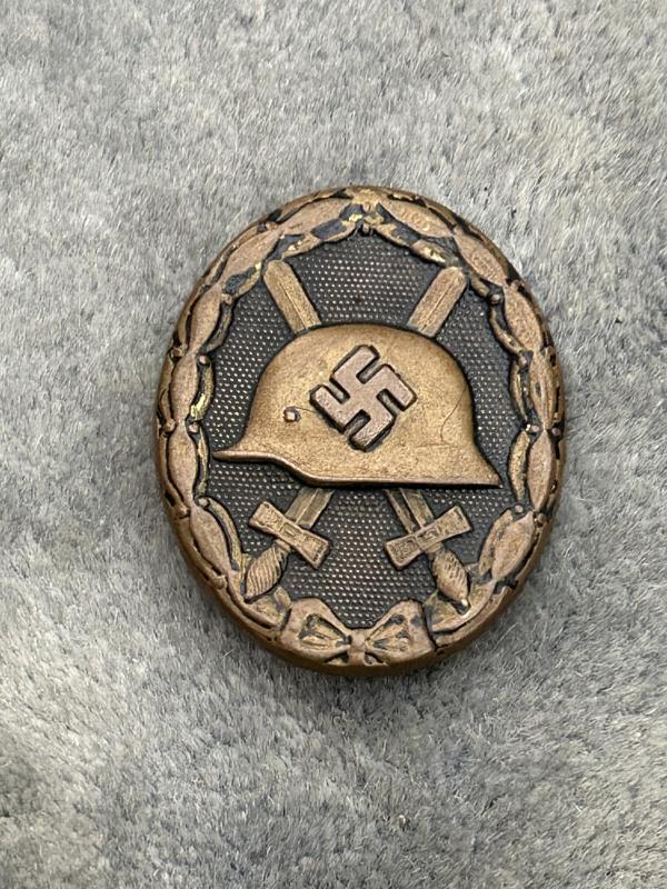 THIRD REICH WOUND BADGE -BLACK.