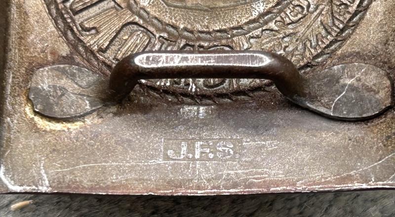 THIRD REICH WEHRMACHT STEEL BELT BUCKLE.