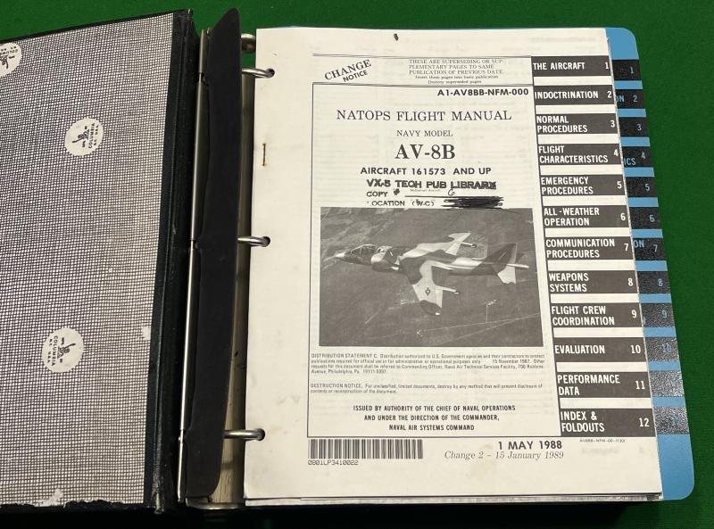 US AV-8B Flight Manual.