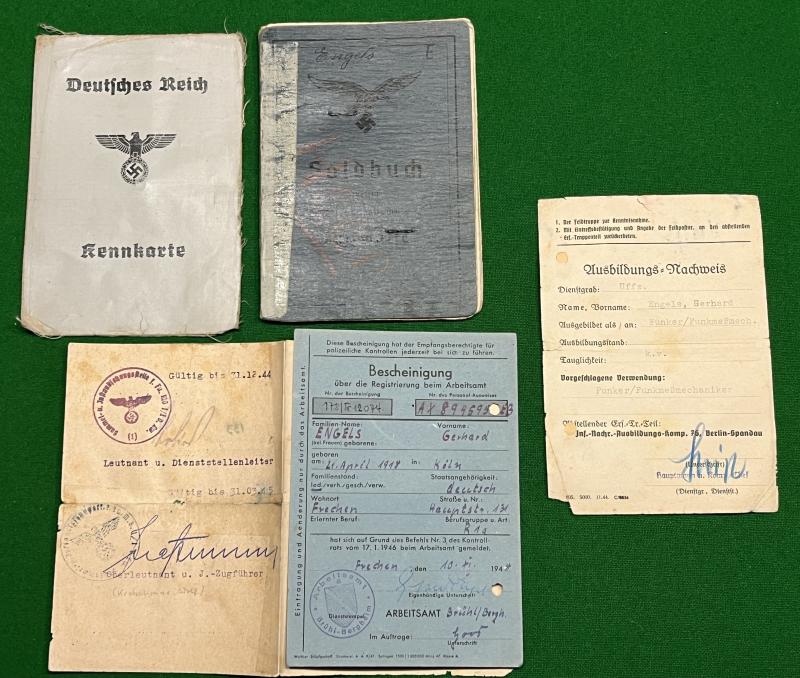 Luftwaffe Soldbuch grouping to a Radar Specialist.