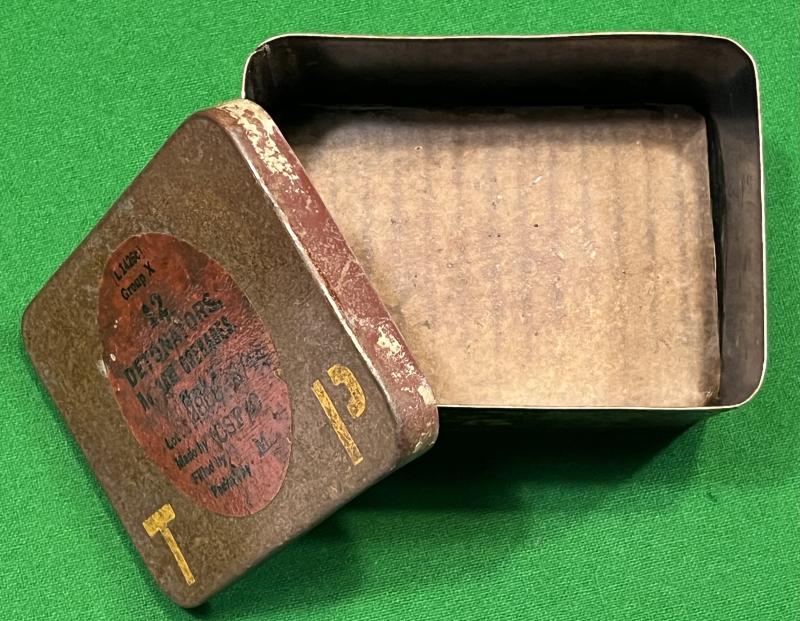 WW2 Tin for No36M Grenade detonators.