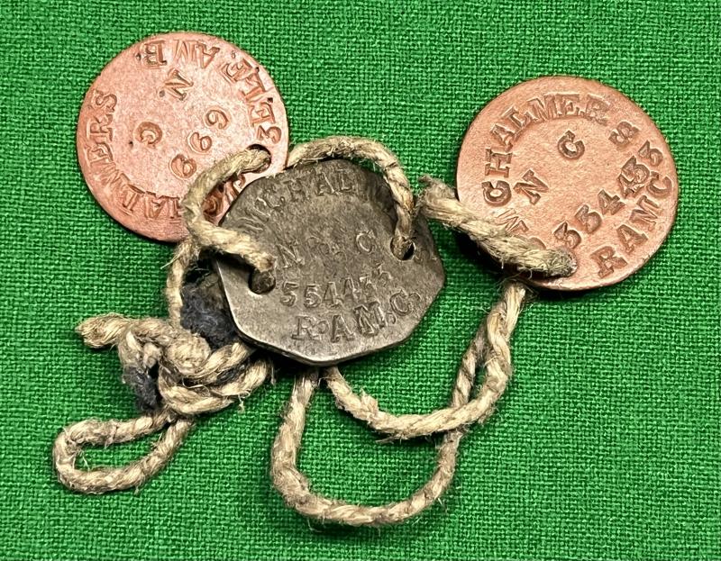 WW1 Dog-tags  3rd East Lancashire Field Ambulance (RAMC).