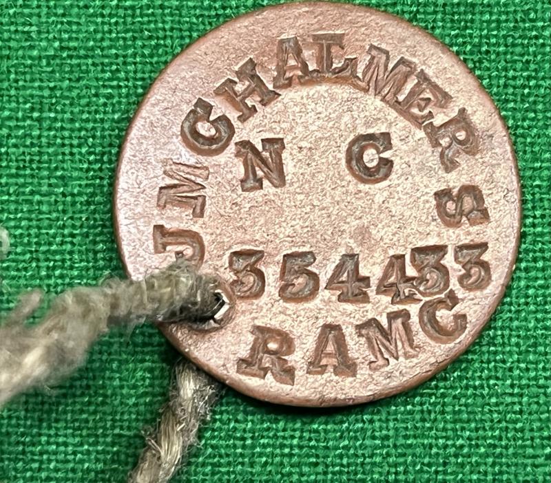 WW1 Dog-tags 3rd East Lancashire Field Ambulance (RAMC).