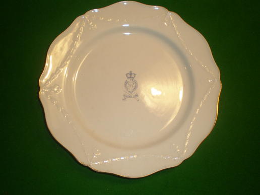 Queens Own Dorset Yeomanry Mess plate.