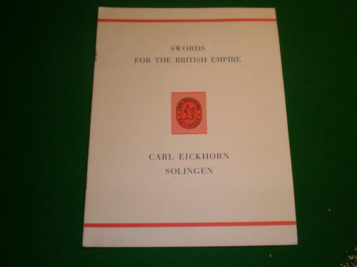 Eickhorn Catalogue - Swords for the British Empire.