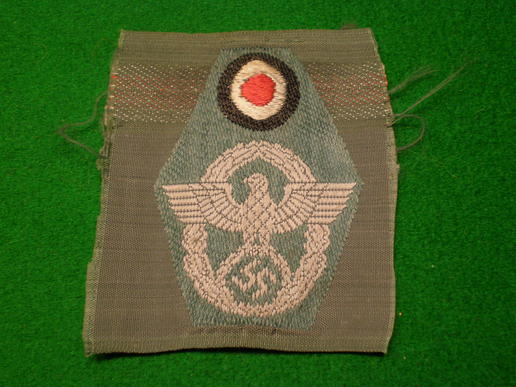 WW2 German one piece Police national emblem.