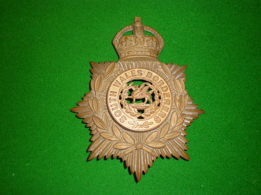 South Wales Borderers O/Rs post 1901 helmet plate.