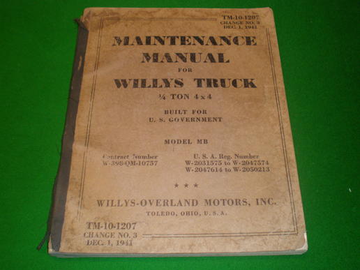 1941 Jeep Manual.