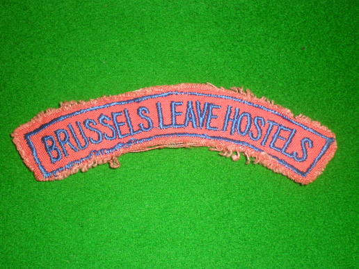 Brussels Leave Hostels shoulder title.