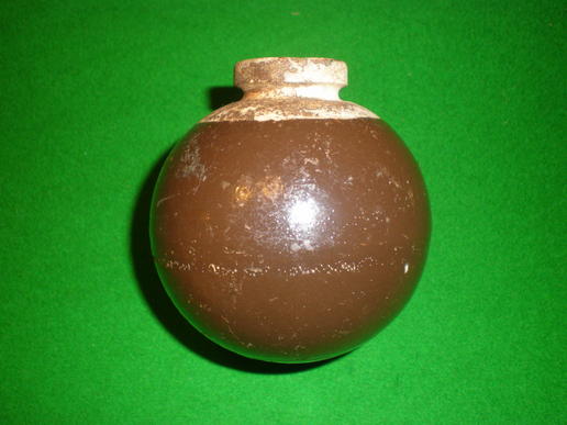 WW2 Japanese Type 4 Pottery hand grenade.