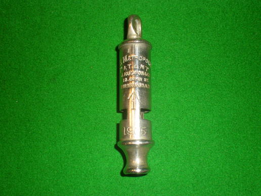 1905 dated military whistle.