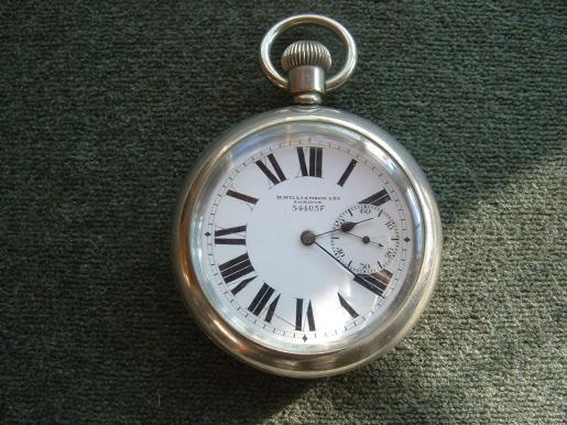 SUPERB WW1 BRITISH MILITARY ISSUE FOB WATCH NICKEL CASE. 