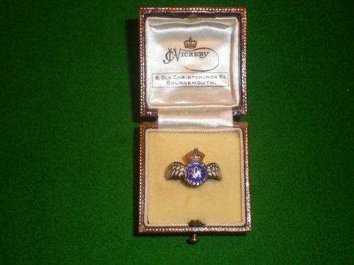 RAF silver and enamel ring.