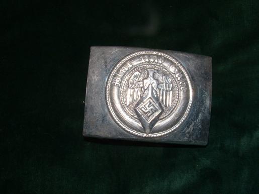 ALL ALUMINIUM HITLER YOUTH BELT BUCKLE SUPER CONDITION.