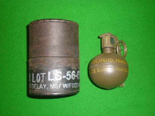 US M67 Hand Grenade.