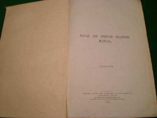 1915 RNAS Training Manual.