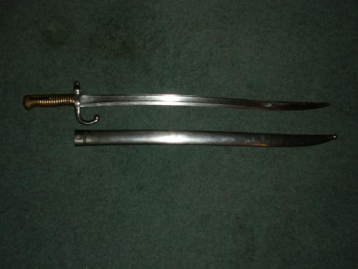 French Model 1866 or Chassepot bayonet.