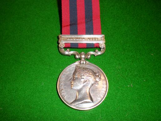 I.G.S. Medal,Bar Hazara 1888-Northumberland Fusiliers. 