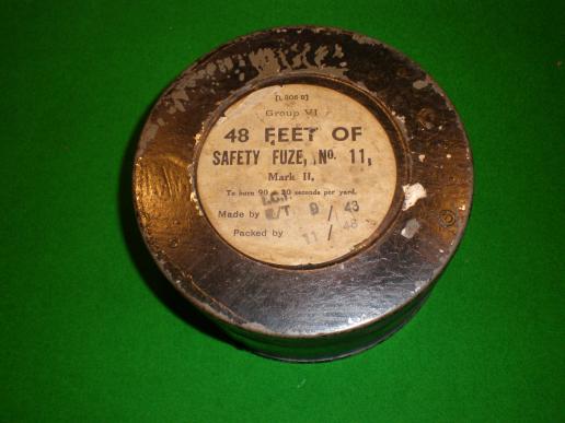 1943 Safety Fuze Container.