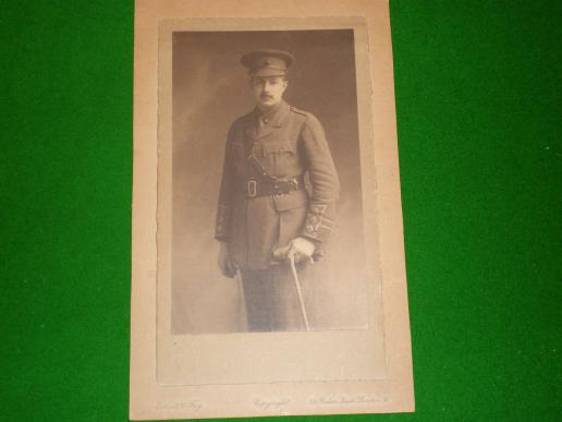 WW1 London Regt. Officer Portrait - identified.